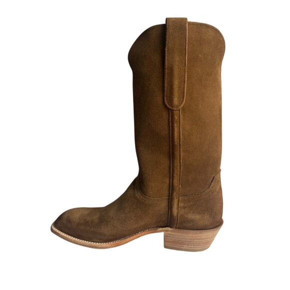 Lucchese x Chris Stapleton western cowboy Boot Brown Suede size 9.5 EE New box - Picture 8 of 12